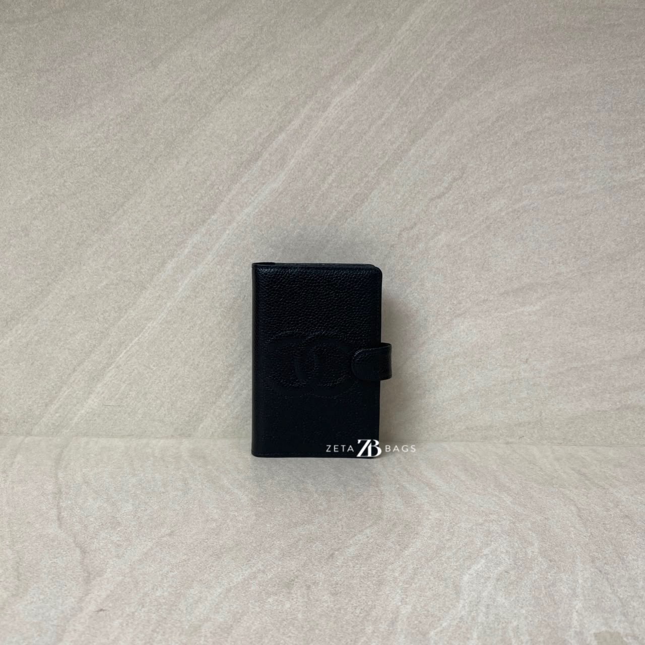 Chanel Ring Agenda Planner Caviar Black GHW