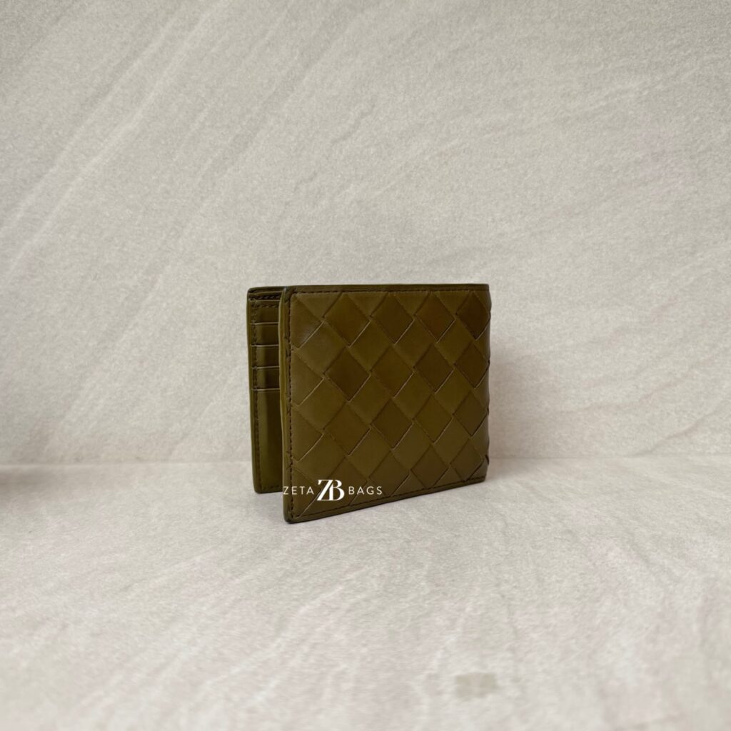 Bottega Veneta Bifold Wallet Dark Green