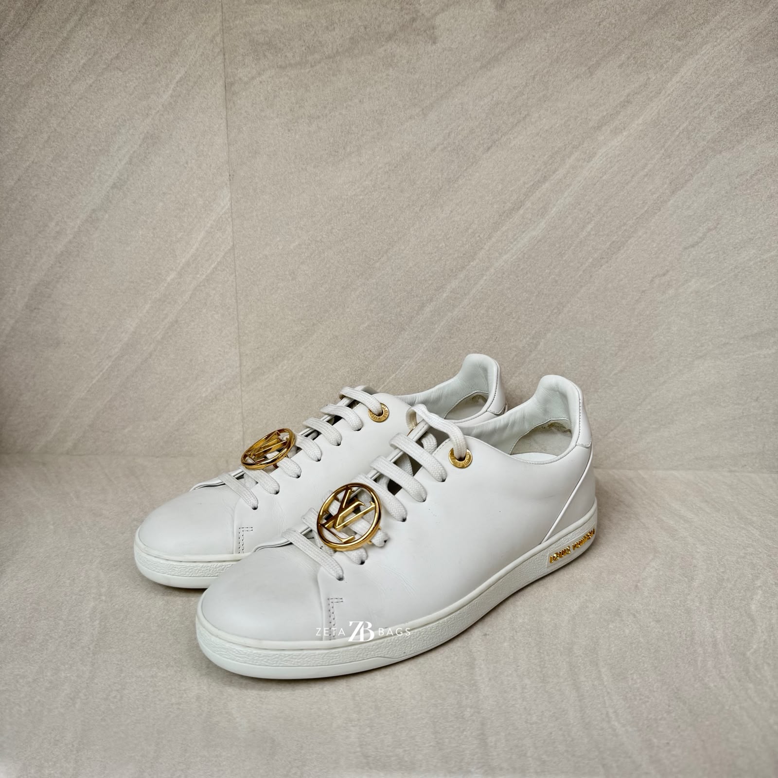 Louis Vuitton Front Row Sneakers White GHW