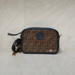 Fendi Camera Bag Brown FF Black GHW