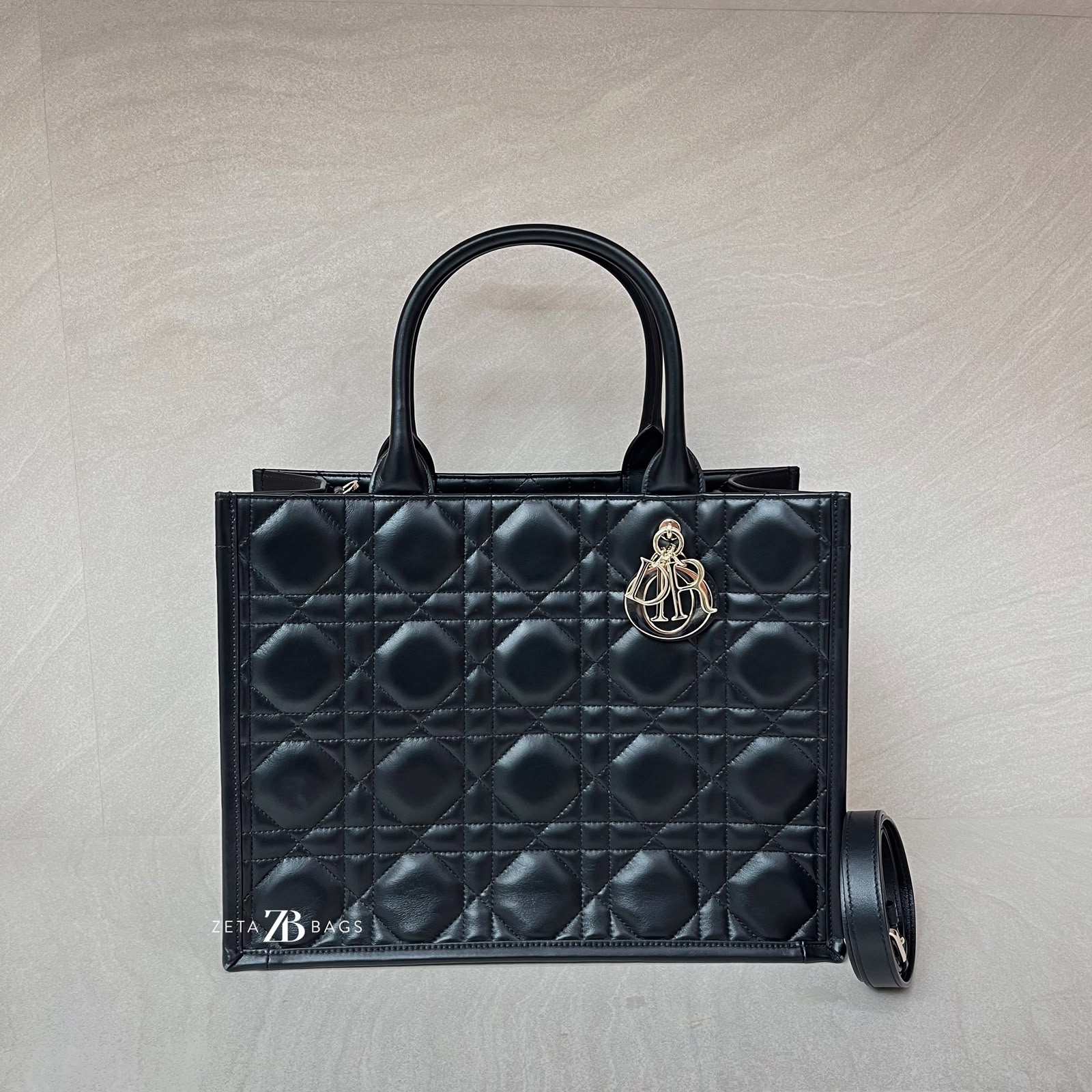 Dior Dior Book Tote Macrocannage Black GHW
