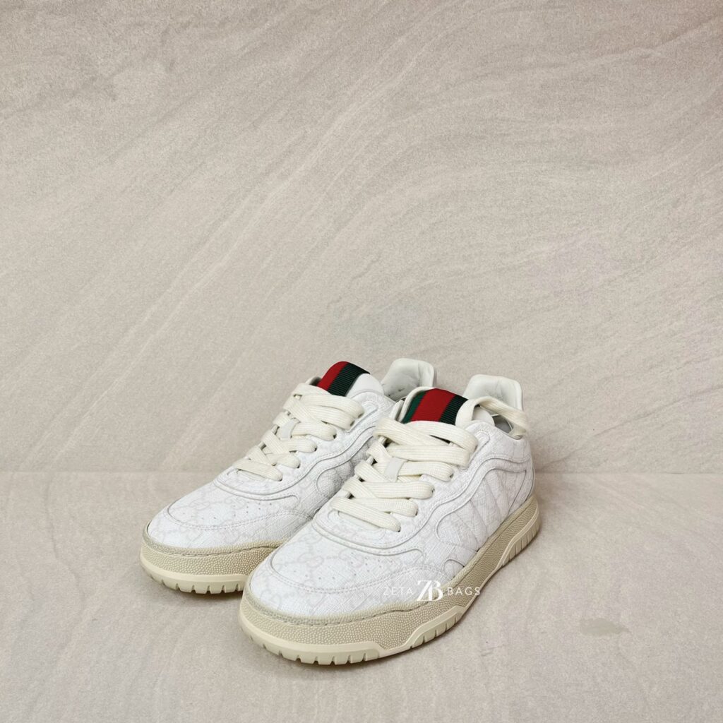 Gucci Re-Web Sneakers GG Supreme Monogram White Canvas