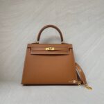 Hermes Kelly 25 Epsom Gold GHW