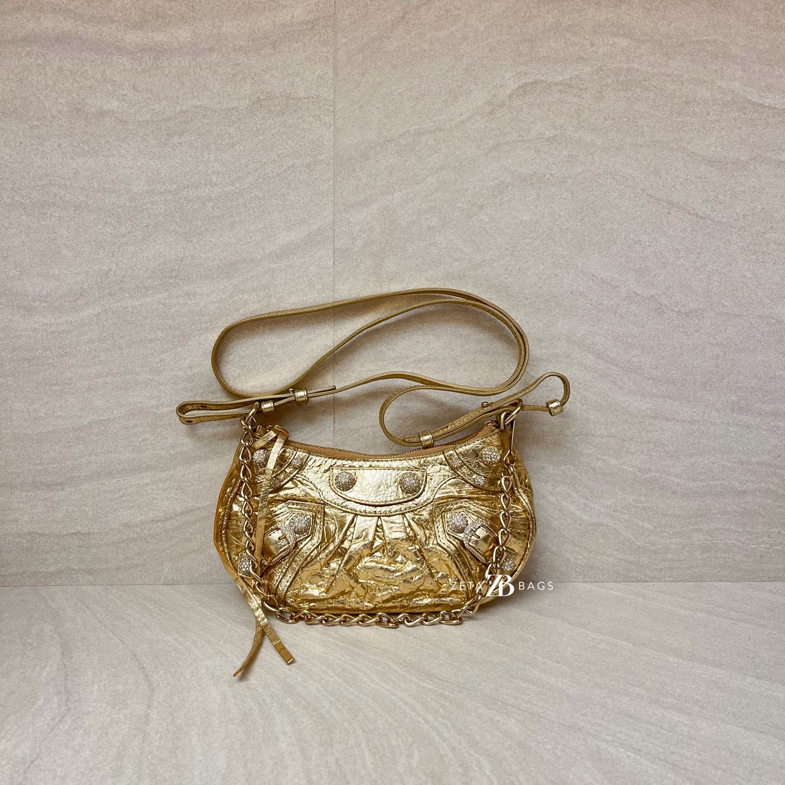 Balenciaga Agneau Embellishment Gold GHW