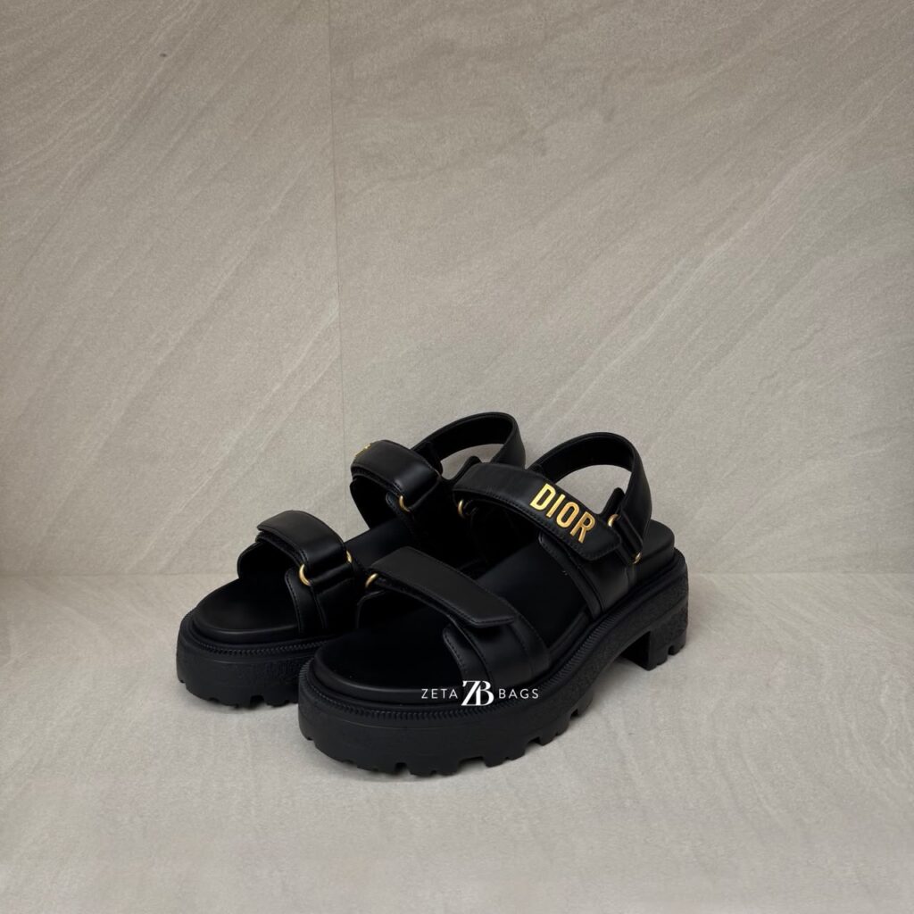 Dior Dioract Sandal Black GHW