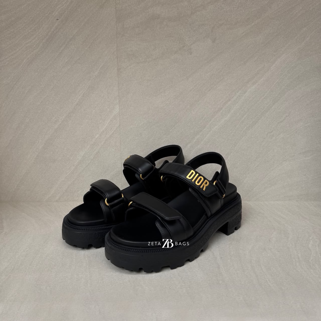 Dior Dioract Sandal Black GHW