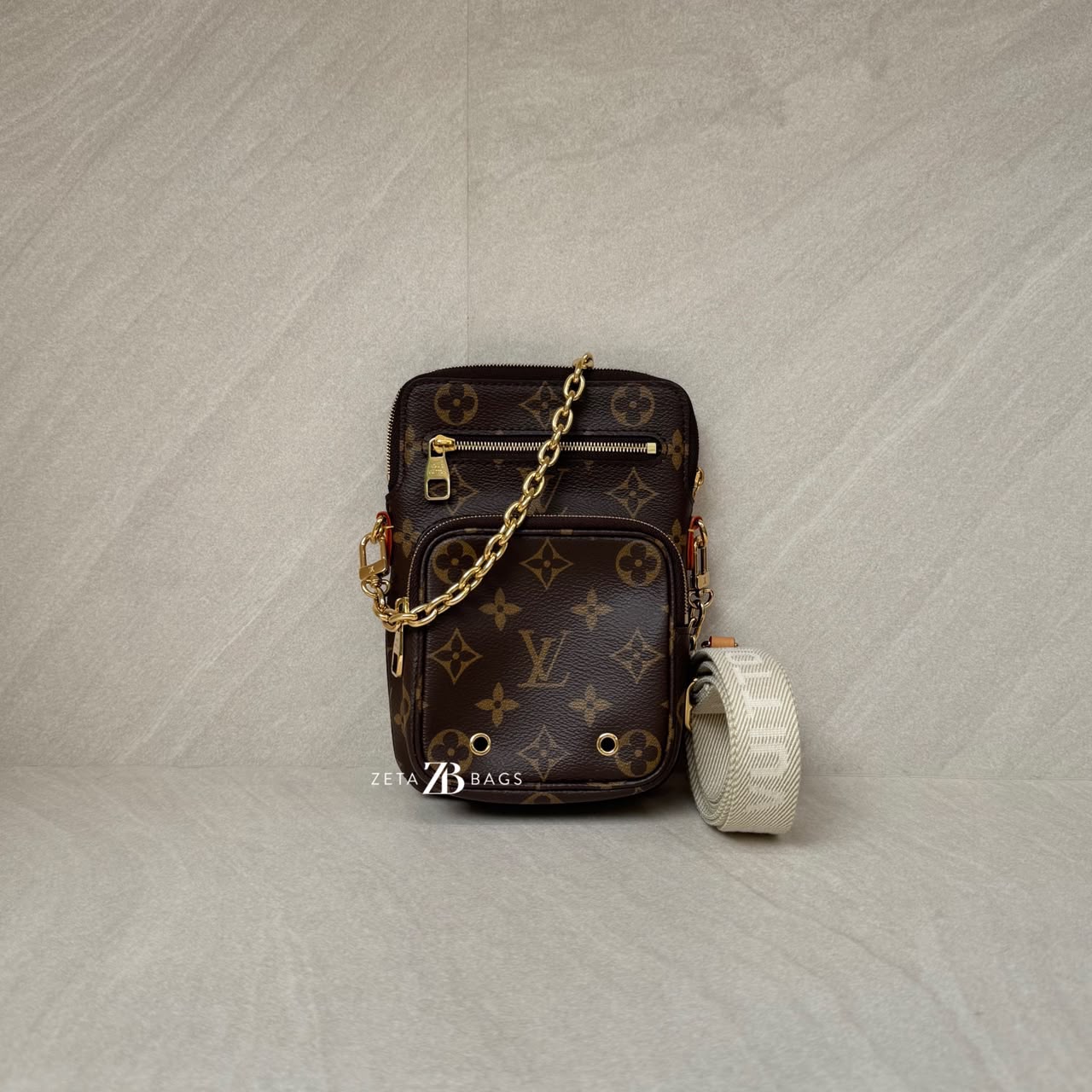 Louis Vuitton Utility Phone Sling Monogram GHW