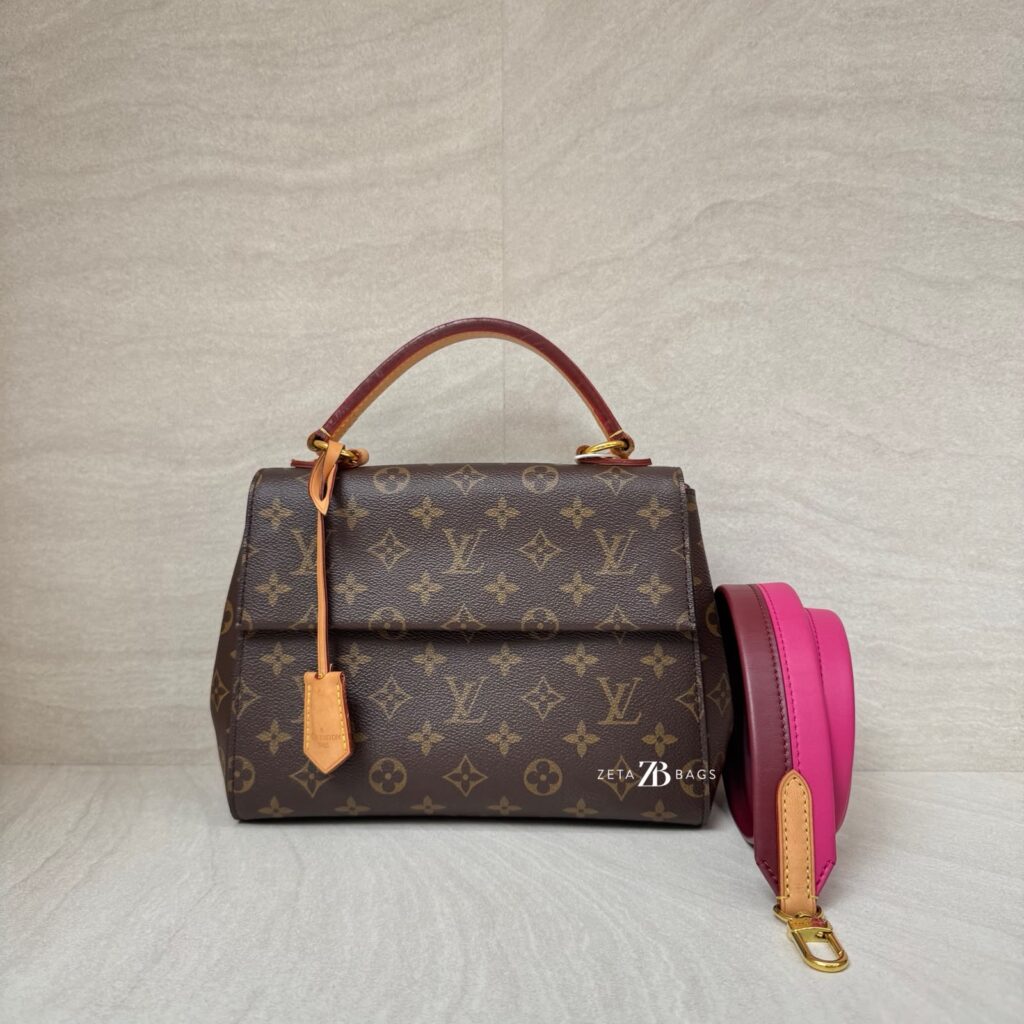 Louis Vuitton Cluny BB Monogram Bordeaux Fuchsia GHW