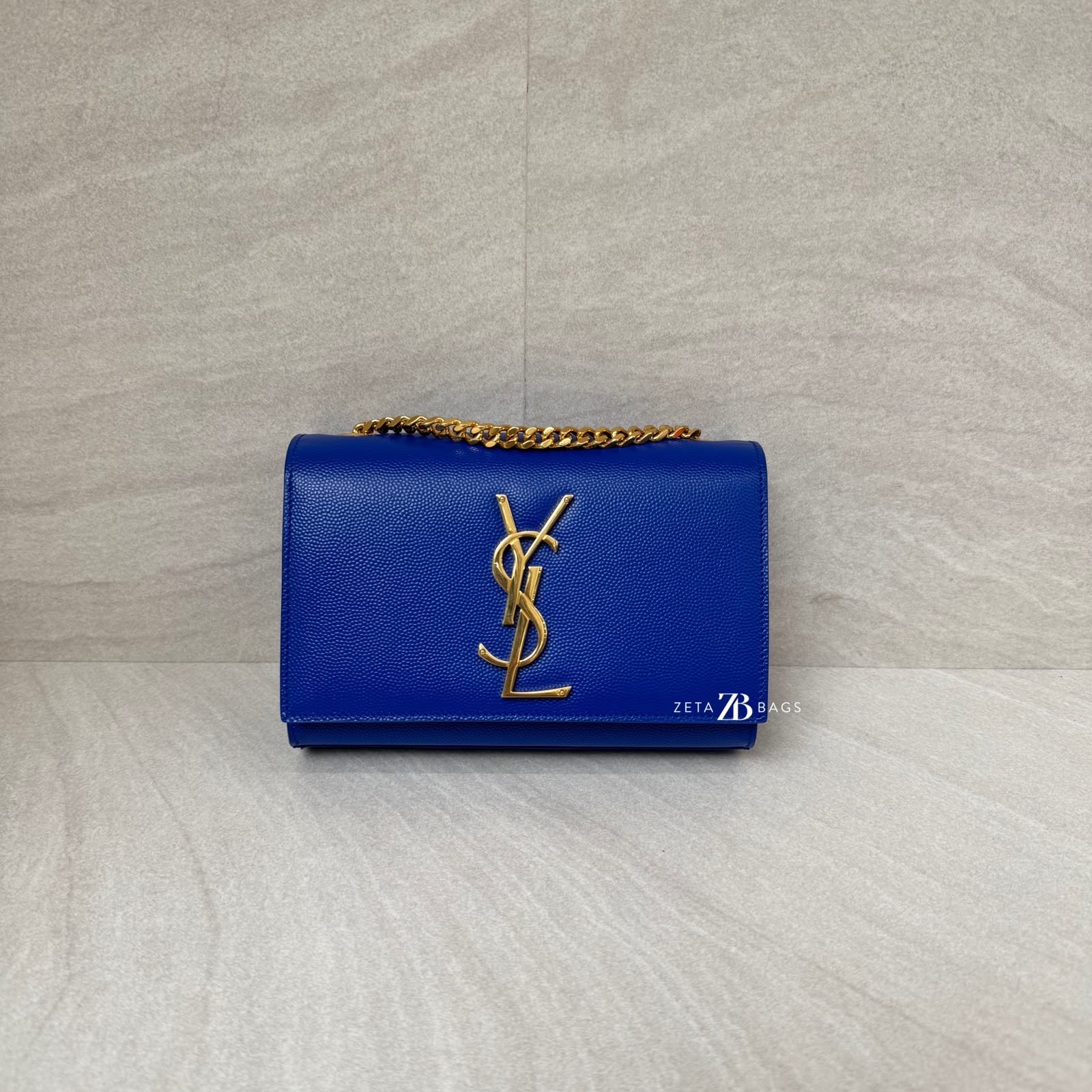 Saint Laurent Kate Small Blue GHW