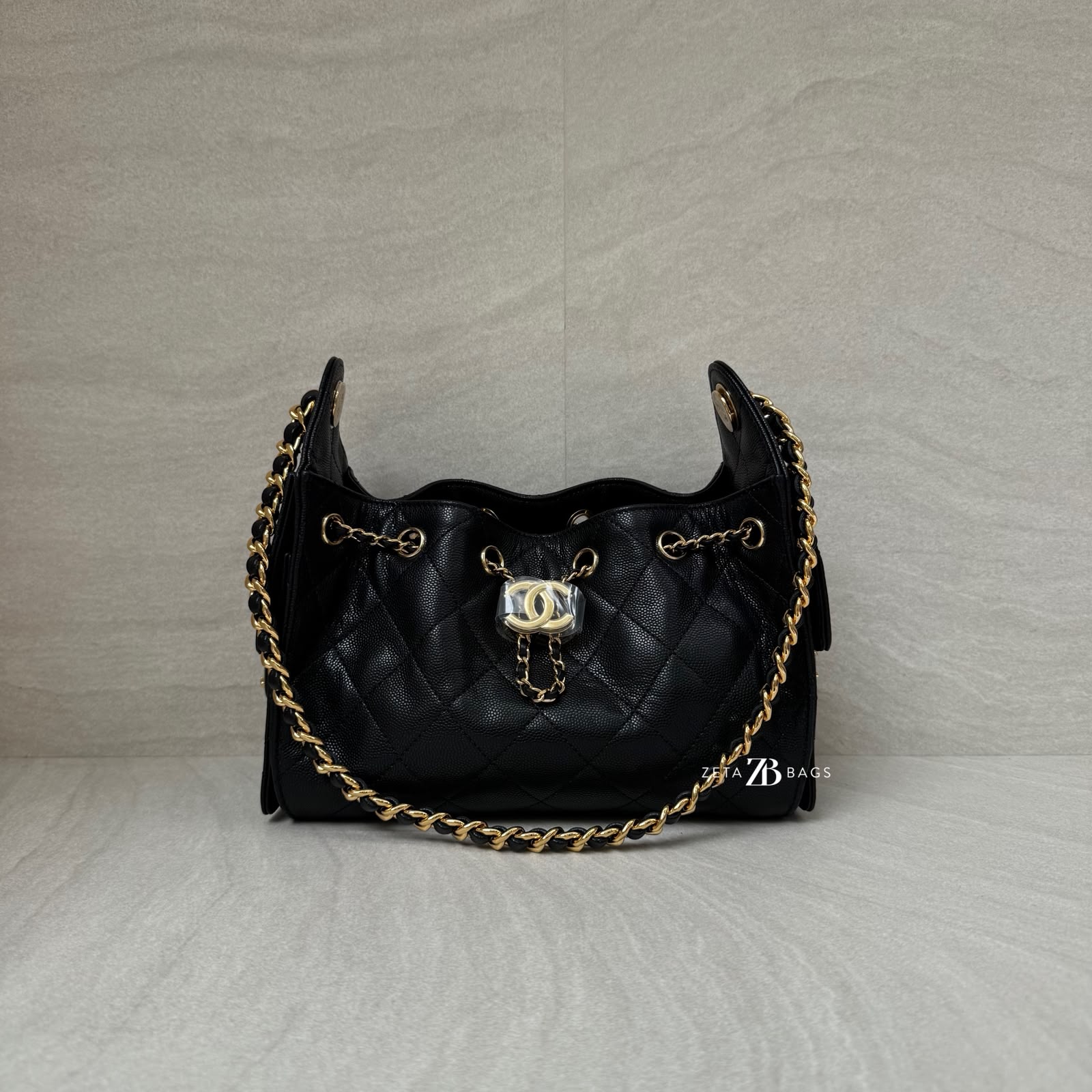 Chanel C25 Mini Caviar Black GHW
