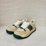 Gucci Screener Sneakers White Beige Web