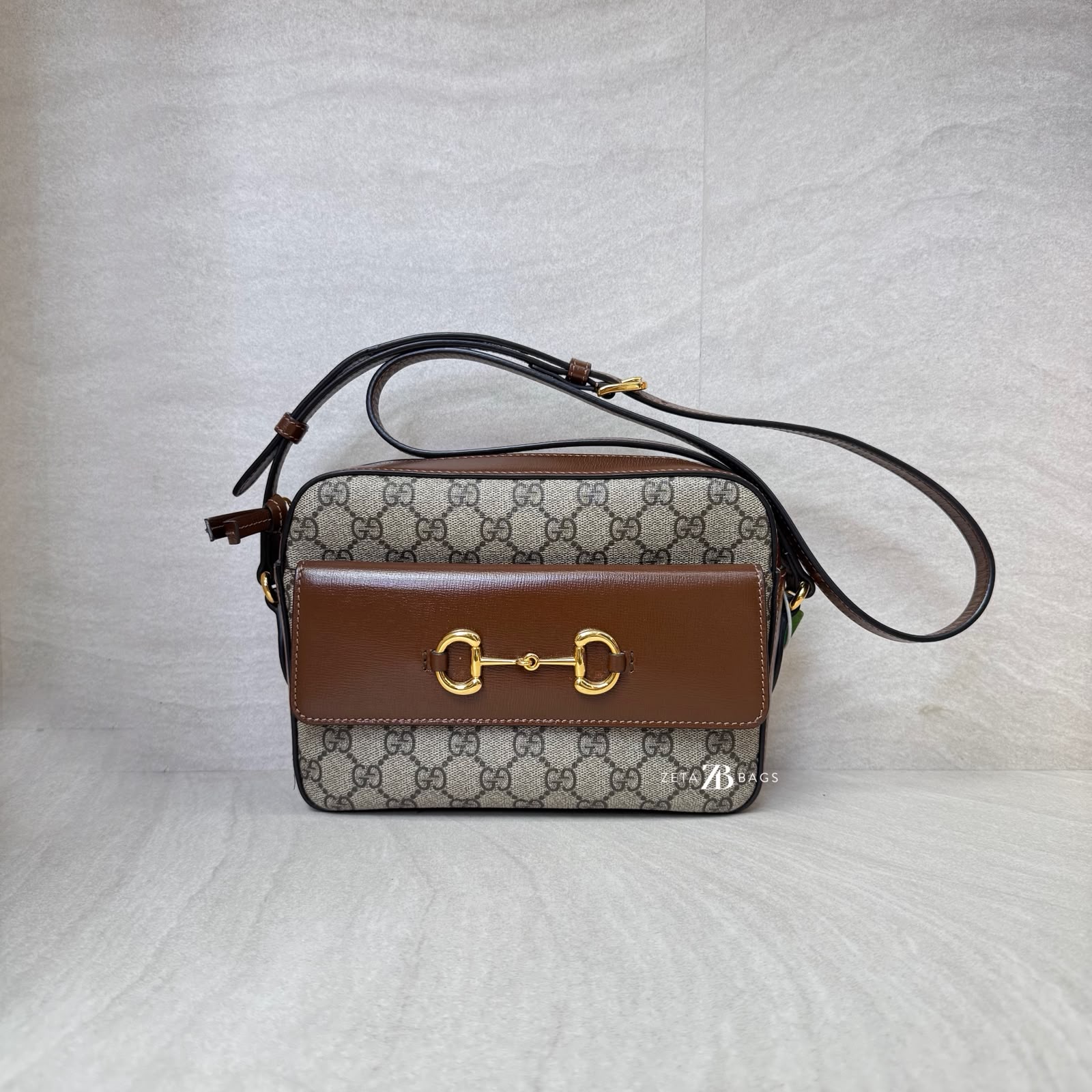 Gucci Horsebit Camera GG Supreme Brown GHW