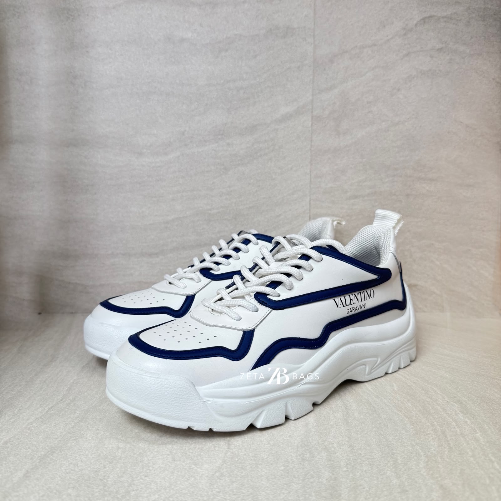 Valentino Gumboy Sneakers White Blue