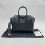 Mini Antigona Grained Black SHW