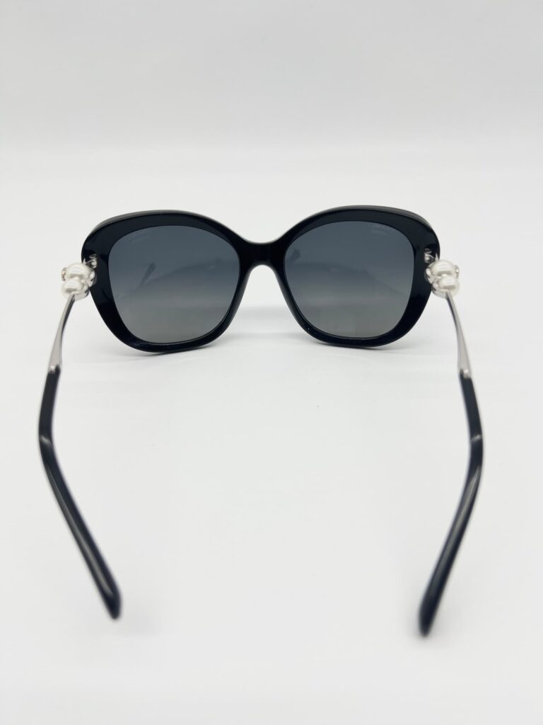 Polarized Butterfly Winter Pearl Black Sunglasses