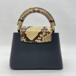 Capucines Mini Phyton Black Handle Ghw