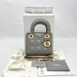 Mini Lady Dior Lambskin Grey Ghw