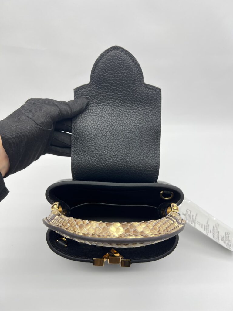 Capucines Mini Phyton Black Handle Ghw