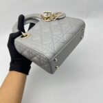 Mini Lady Dior Lambskin Grey Ghw