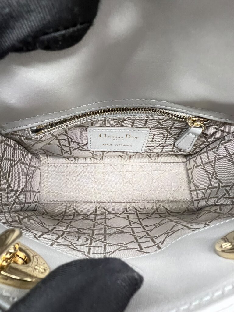 Mini Lady Dior Lambskin Grey Ghw