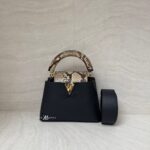 Capucines Mini Phyton Black Handle Ghw