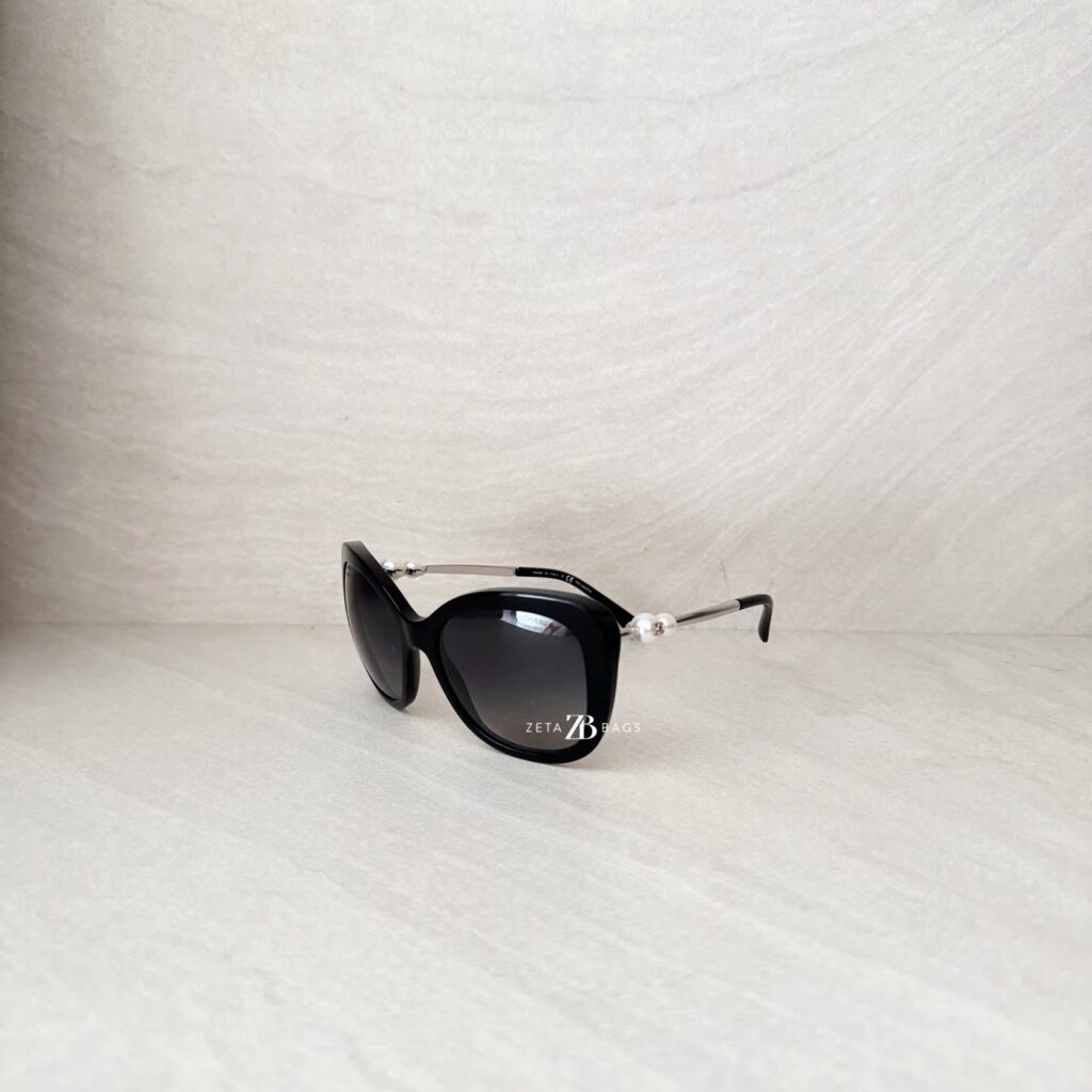 Polarized Butterfly Winter Pearl Black Sunglasses