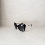 Polarized Butterfly Winter Pearl Black Sunglasses