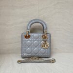 Mini Lady Dior Lambskin Grey Ghw