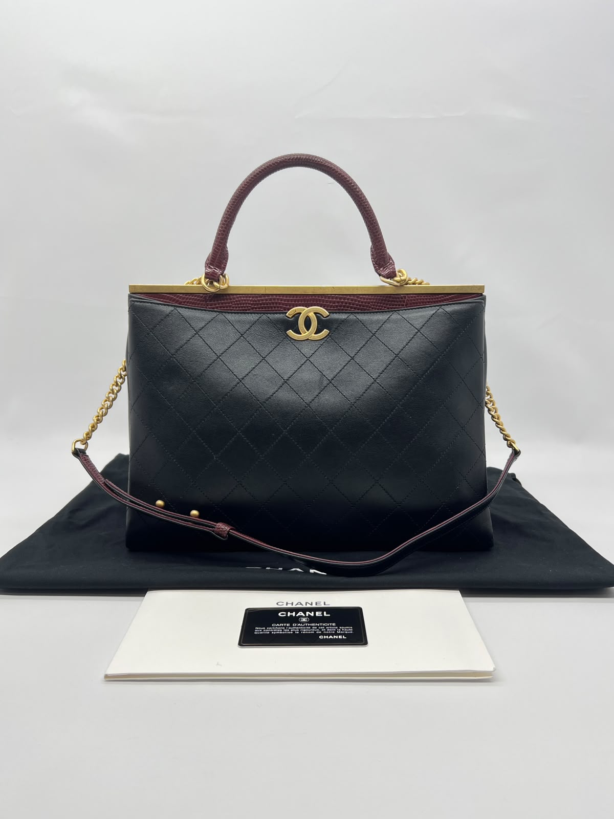 Coco Luxe Large Black GHW