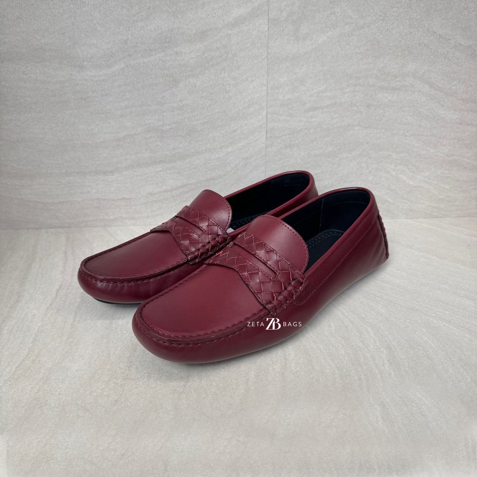 Bottega Veneta Moccassin Bordeaux