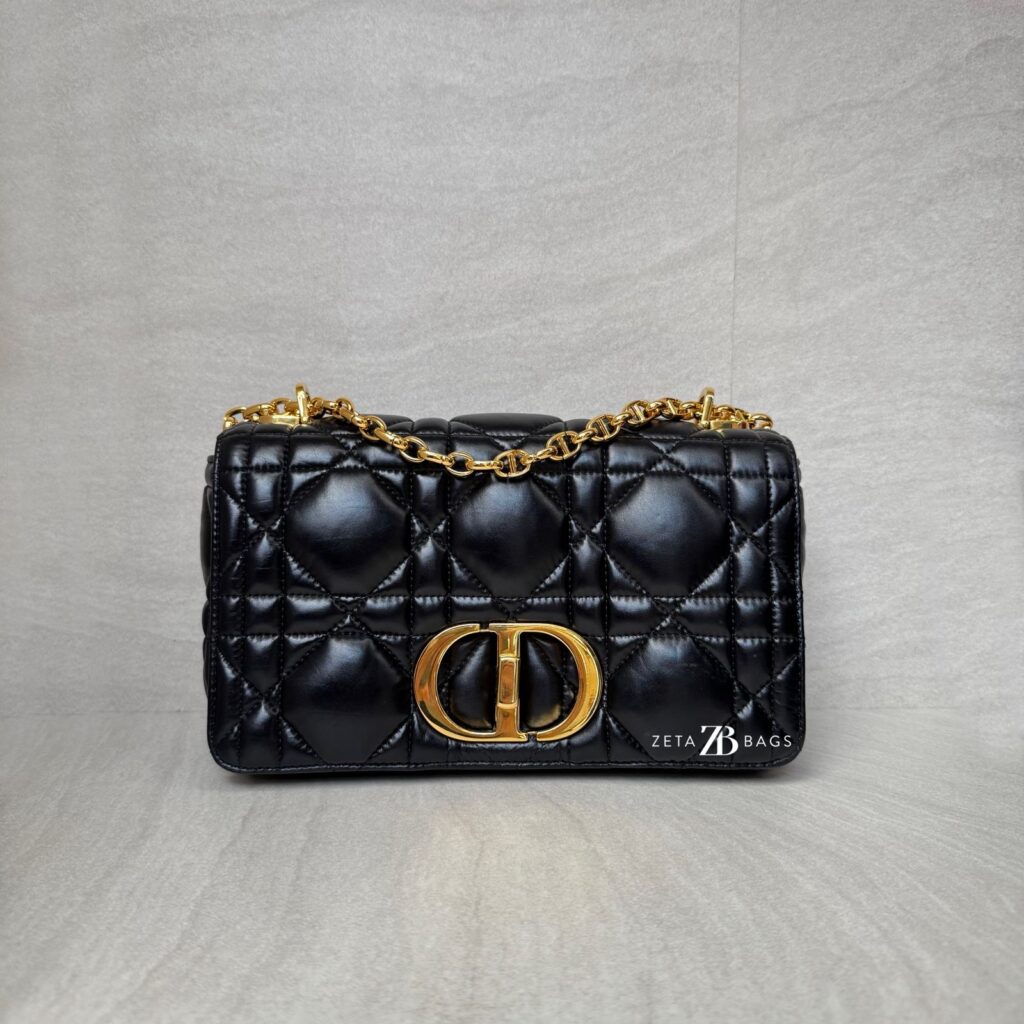 Dior Medium Caro Black GHW
