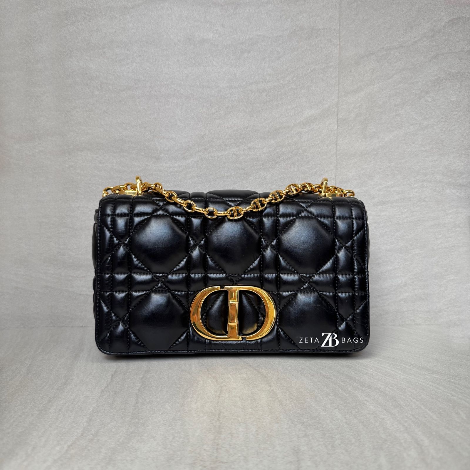 Dior Medium Caro Black GHW