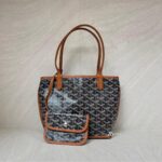 Goyard Mini Anjou Goyardine Noir Tan