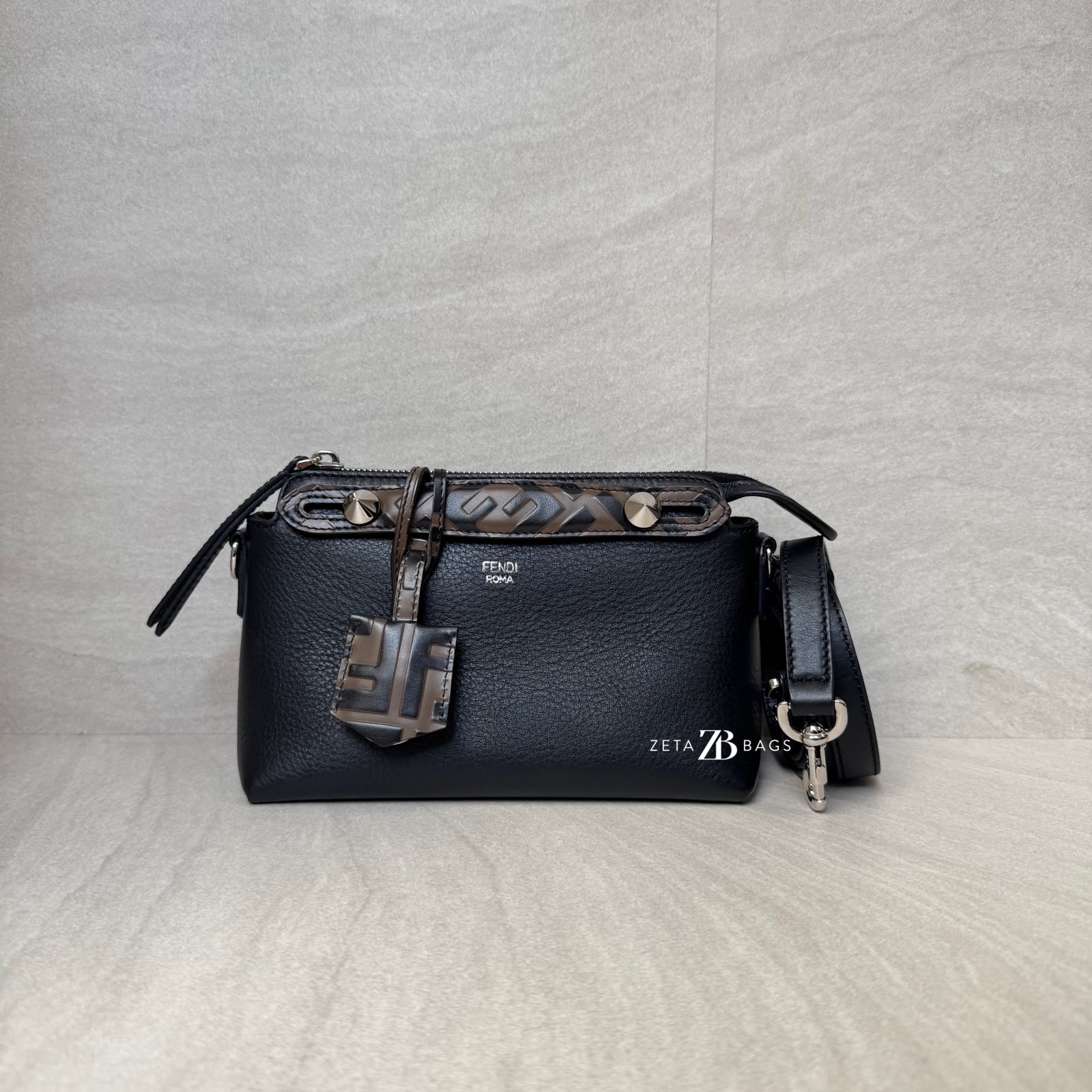 Fendi Mini BTW Handle FF Black SHW