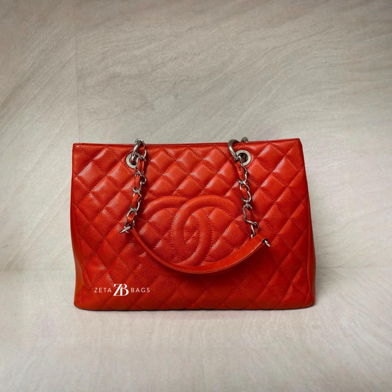 Chanel GST Caviar Orange SHW