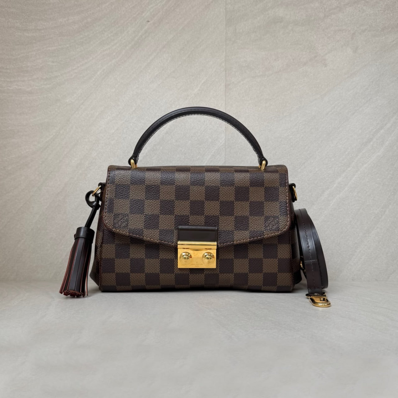 Louis Vuitton Croisette Damier Ebene Gold Hardware