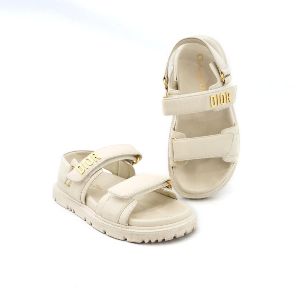 Dior Dioract Sandal Off White