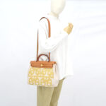 Hermes Herbag 31 Circuit 24 Canvas Ecru Jaune GHW