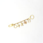 Louis Vuitton Fleur De Monogram Bag Charm Chain Gold