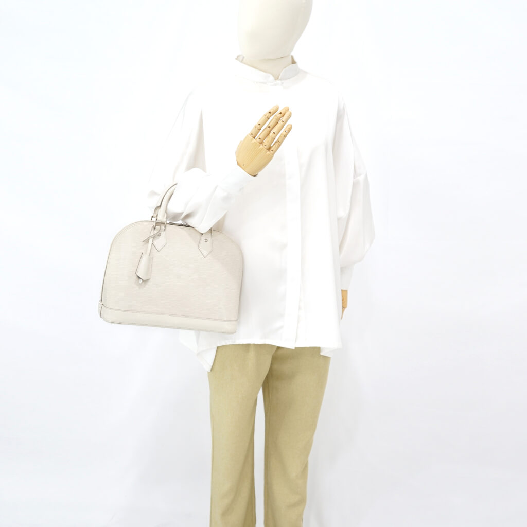 Louis Vuitton Alma PM Epi White SHW