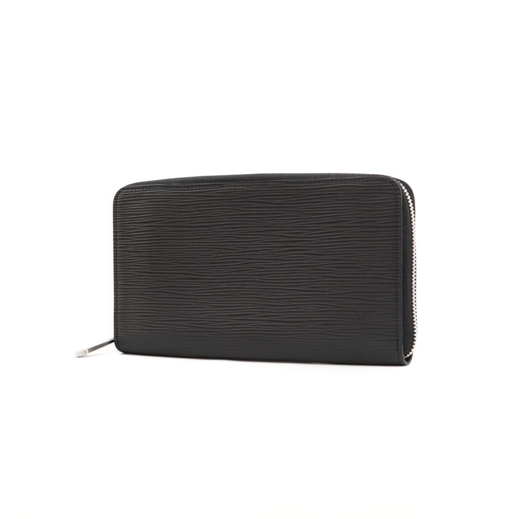 Louis Vuitton Zippy Organizer Wallet Epi Black SHW