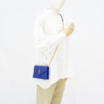 Saint Laurent WOC 19 Grained Blue GHW