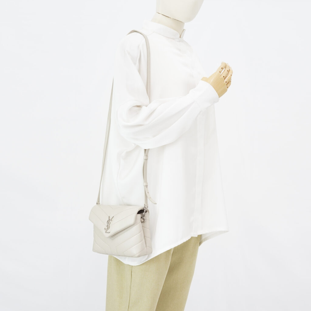 Saint Laurent Lou Lou Toy Light Khaki SHW
