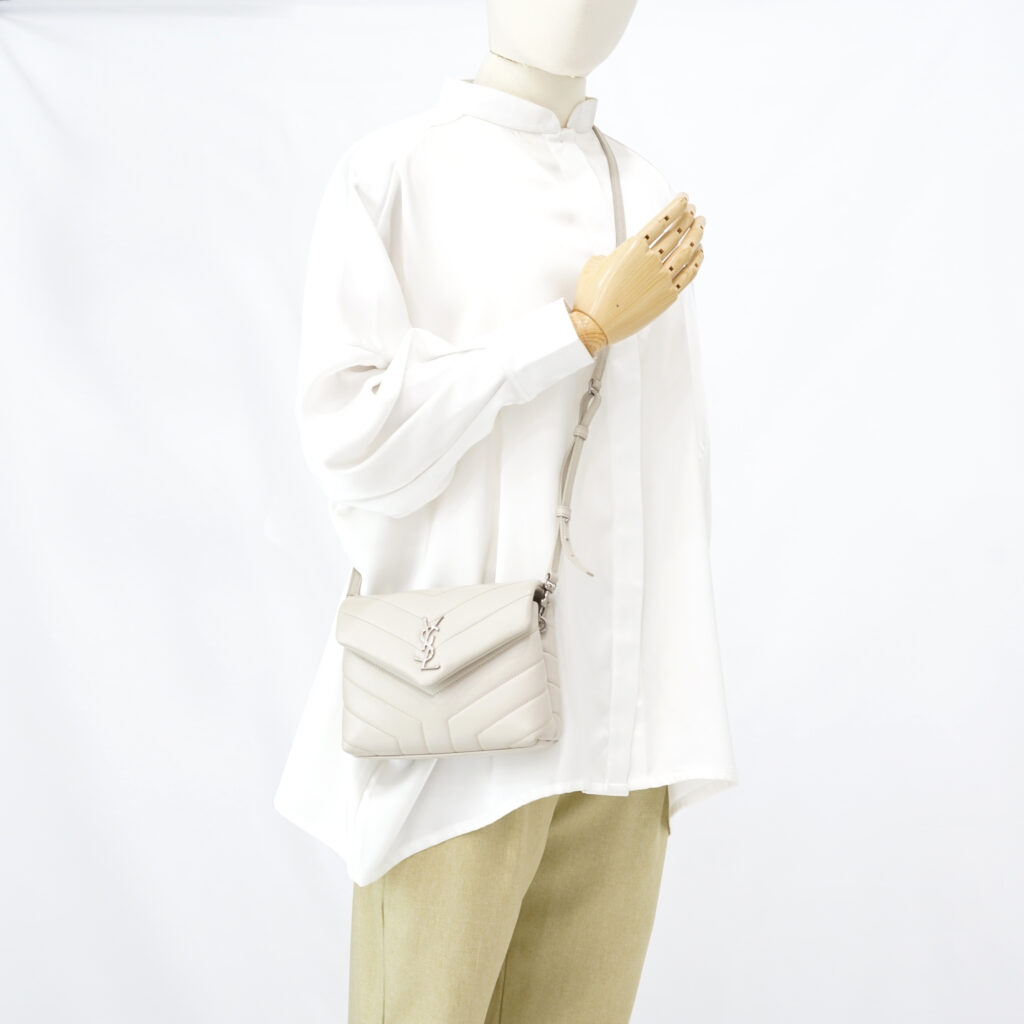 Saint Laurent Lou Lou Toy Light Khaki SHW