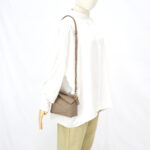 Loewe Mini Puzzle Edge Grained Taupe GHW
