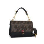 Fendi Kan I Black Brown FF GHW