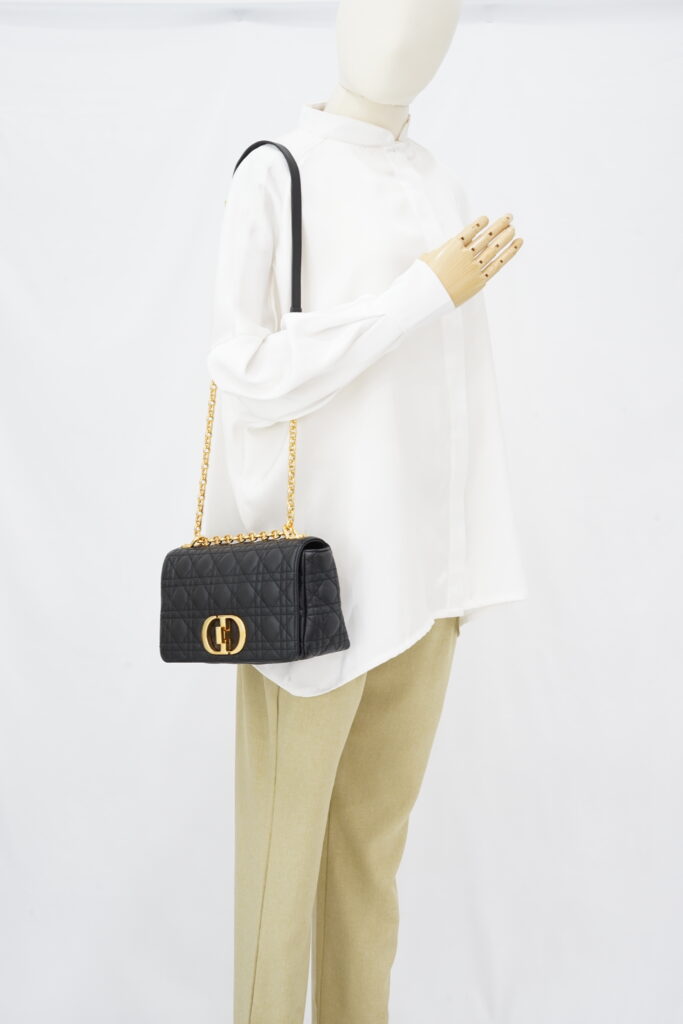 Dior Medium Caro Black GHW