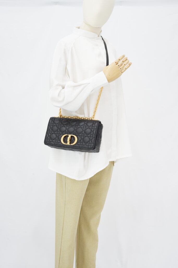 Dior Medium Caro Black GHW