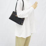 Loro Piana Extra Bag L27 Saddle Calfskin Black GHW