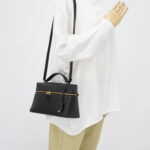 Loro Piana Extra Bag L27 Saddle Calfskin Black GHW